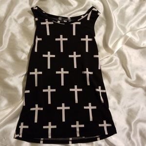 Charlotte Russe cross tank top